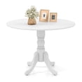 thumbnail image 1 of Mesa de comedor redonda COSTWAY para 4 personas, 102 cm, madera de caucho, 1 of 9