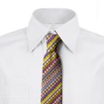 thumbnail image 2 of Abstract Necktie, Flower of Life Stripes, Dress Tie, 3.7", Multicolor, by Ambesonne, 2 of 3