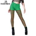 thumbnail image 4 of NADANBAO-mallas con estampado de tiras para mujer, pantalones sexys para fiesta y vacaciones, elásticos, para entrenamiento, regalos de navidad, 4 of 5