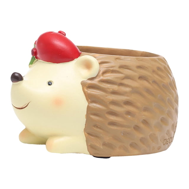 Precioso macetero maceta resina jardín macetas para decoración de jardín regalo de vacaciones 13cmx7.5cmx7.5cm kusrkot Florero Contenedor