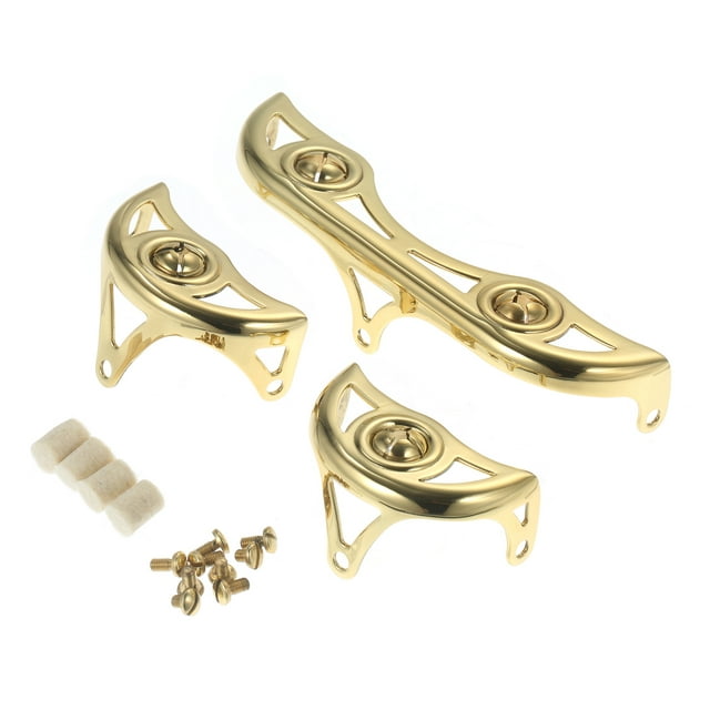 Accesorio para saxofón 3 unids / set protector de llave de latón para saxofón Alto, reparación de kits de protección de llave con parachoques de fieltro y accesorios Tomshoo Accesorio para saxofón