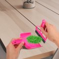 thumbnail image 5 of KAKOWELY hand broom with pan Mini Hand Broom And Dustpan Set Cute Little Hand Mini Broom And Dustpan Set,Small Dust Pan Mini For Tabletop Keyboards Pet Cages Rosy, 5 of 5
