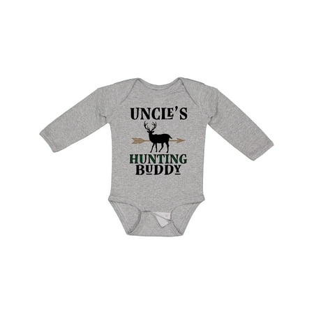 

Inktastic Uncle Deer Hunting Buddy Gift Baby Boy Long Sleeve Bodysuit