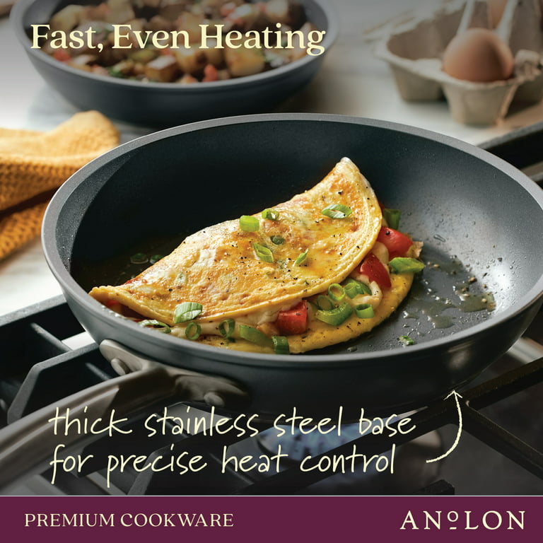 Anolon Advanced Home Hard-Anodized Nonstick 3 pc. Cookware Pan Set  Moonstone