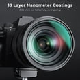 thumbnail image 3 of 58mm Black Diffusion 1/4 Filter Mist Soft Glow Diffuser Lens Filters(Nano-K Series), 3 of 5