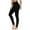 Black, variant on Lenpel Workout Leggings for Women Soft High Waisted No See Through Full Length Tights Stretch Slim Yoga Pants