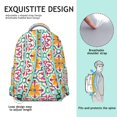 thumbnail image 5 of Boho College Backpack - 17 Inch Laptop Compartment, Tribal Print Design, Heavy Duty Oxford Fabric, Roomy for Books, Notebooks & Campus Gear, 5 of 6
