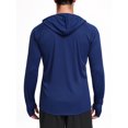 thumbnail image 2 of Cadmus Men's UPF 50+ Sun Protection Hoodie Long Sleeve Fishing Shirts with Thumb Holes for Outdoor, Workout, Running, Hiking, 2 of 3