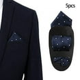 thumbnail image 3 of 5 Pieces Pocket Square Holder, Handkerchief Holder, Square Scarf Holder, Pocket Towel Holder for Men’S suits, 3 of 5