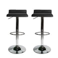 thumbnail image 1 of Taburetes de bar (2 unidades, altura regulable, de piel sintética, barra giratoria, mesa de cocina, altura de bar, taburetes, sillas de comedor, 2 unidades) Color Negro Stay Elit Taburetes minimalistas, 1 of 6