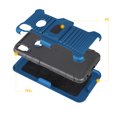 thumbnail image 6 of Compatible for Samsung Galaxy A10S Case with Tempered Glass Screen Protector Belt Clip Holster Defender Rugged Shock Proof Armor Heavy Protection Phone Cover w/ Magnetic Mount Plate [Blue], 6 of 8