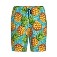 thumbnail image 4 of Wukai Pineapple Men’s Short Pajama Pants With Pockets Soft Sleep Pj Shorts for Men-XX-Large, 4 of 6