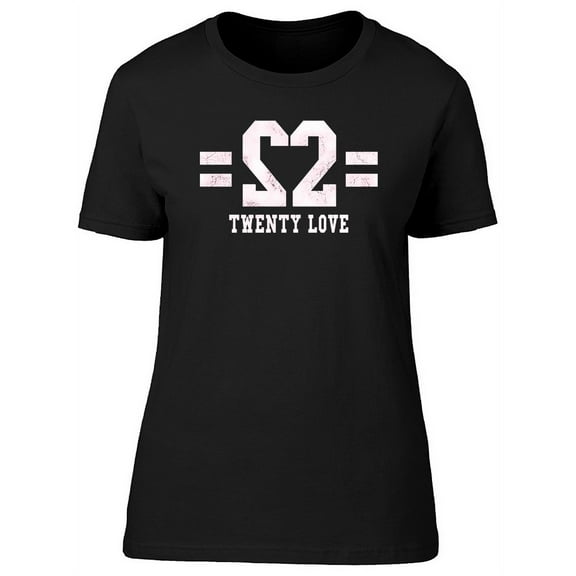 Twenty Loved Heart Shape Graphic T-Shirt Women -Image by Shutterstock, Female Small