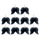 thumbnail image 5 of 10 piezas de alas de ángel con s, decoración para de Navidad, disfraces de ensueño, adornos navideños para bodas, recuerdos de fiesta en , negro, 5 of 9