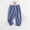 Blue, variant on NAISIBABY Boys Girls Casual Pants, Thin Prints Cotton Linen Home Mosquito Proof Pants Gray 5-6T