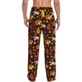 thumbnail image 3 of Picia Autumn Forest Small Animals Lazy Mens Soft Woven Cotton Elastic Waistband Sleep Pajama Pant Lounge Sleep Pant With Pockets And Drawstring-X-Large, 3 of 9