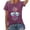 Purple, variant on Trendfront Womens Pineapple T Shirts Crewneck Short Sleeve Graphic Tropical Beach Sunglasses Print Casual Vacation Summer Tee Tops