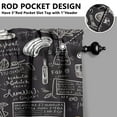 thumbnail image 5 of Kitchen Food Cooking Chef 3-Piece Kitchen Curtains Set Kitchen Curtains Sets with Valance for Windows Rod Pocket Machine Washable Kitchen Decor Decorations (54"x18"+2x27.5"x24"), 5 of 6