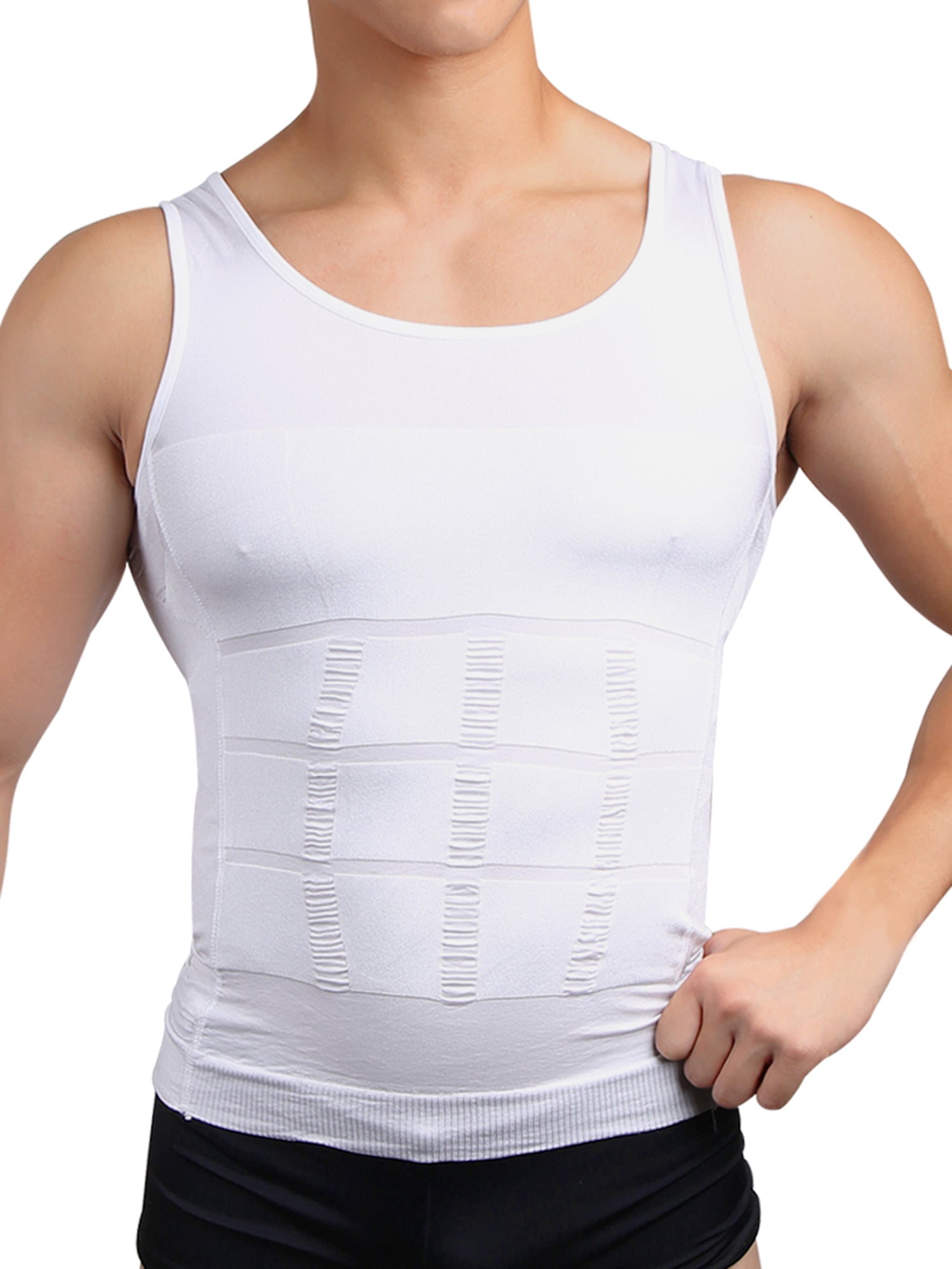Men Slimming Body Shapewear Vest Shirt Undershirt Abdomen Tummy Belly Slim Tool 