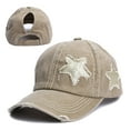 thumbnail image 1 of Women's New Cowboy Star Printing Sun Protection All-match Baseball Hat, 1 of 4
