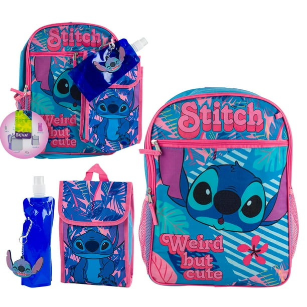 5pc Stitch Backpack Set