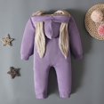 thumbnail image 6 of ZTKWD Easter Baby Clothes Baby Girl Boy Bodysuit Easter Outfit Romper Onesie Jumpsuit with Bunny Hat 0-18M, 6 of 9