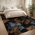 thumbnail image 3 of ODIKA 8'x10' Washable Area Rug Throw Tan Scatter Crisp Contemporary Grey Beige Bathroom Foyer for King Size Bedroom Under Bed, Master Suite, Non-Shedding, Easy Care, 3 of 7