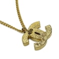 thumbnail image 5 of Pre-Owned CHANEL Coco Mark Necklace Pendant Chain with Faux Pearl GP Gold 01A, 5 of 7