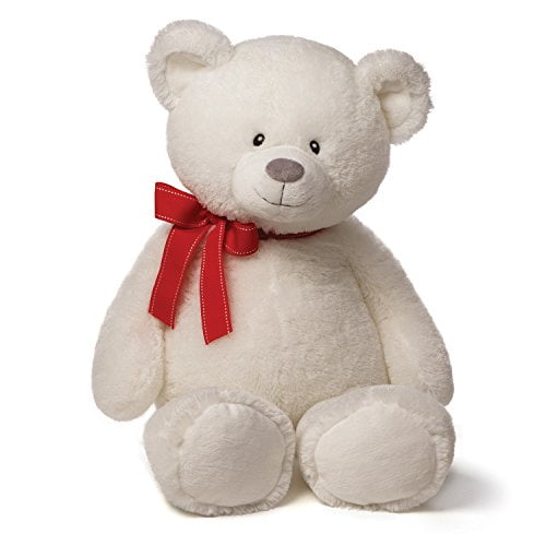 Bear Plush with Red Bow 
