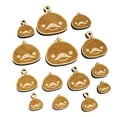 thumbnail image 1 of Delightful Dark Duckling Head Wood Mini Charms Shapes DIY Craft Jewelry - No Hole - 30mm (6pcs), 1 of 7