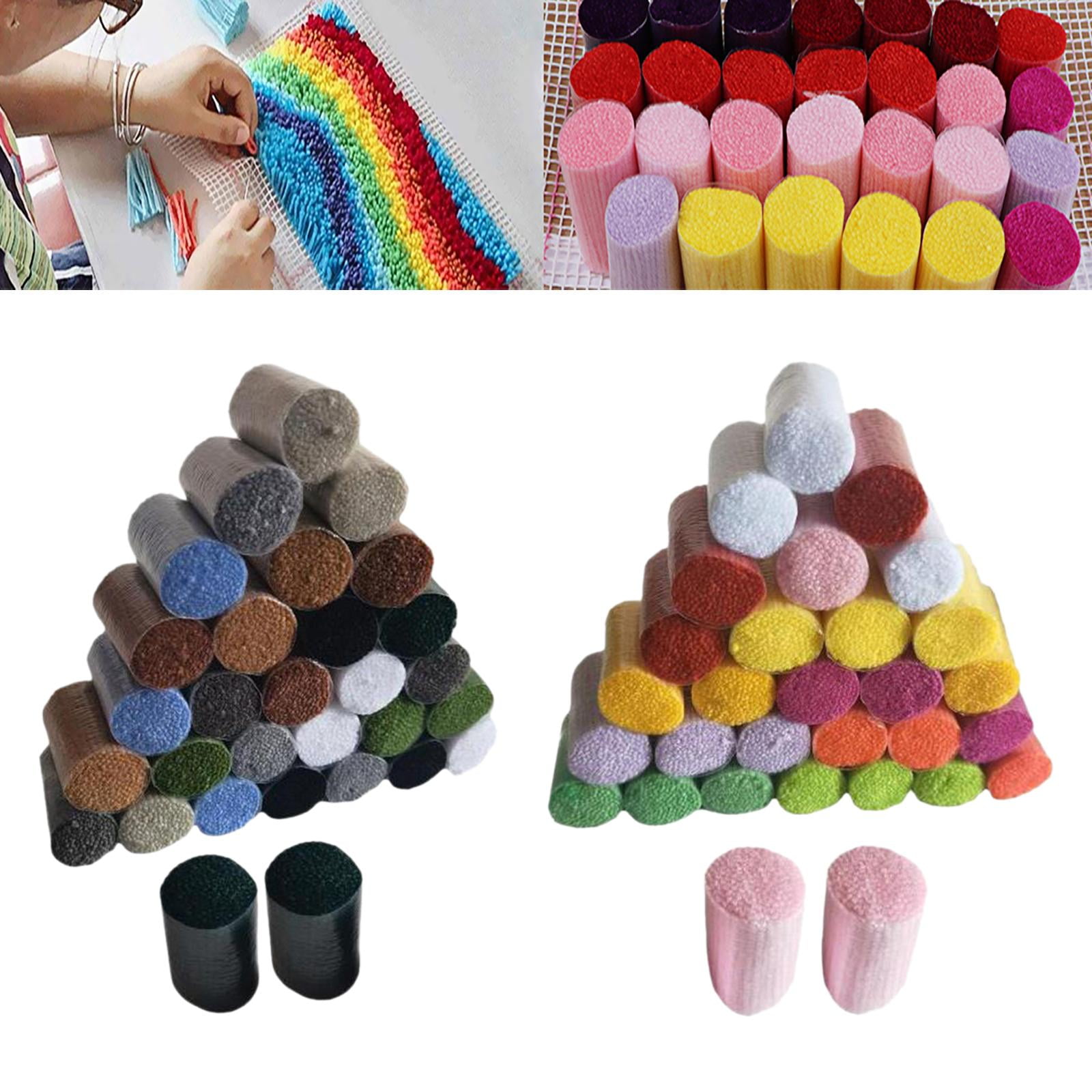 60Pieces Acrylic Yarn Needlecraft Yarn Latch Hook Yarn Cushion Cover