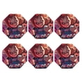 thumbnail image 2 of Saiise 6 Pcs Leather Coasters for Drinks Coaster Sets Drink Table Cup Coasters for Living Room Kitchen Coffee Decor,Chucky, 2 of 8