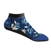 Seavenger SeaSnugs | Low Beach Socks for Sand Volleyball, Soccer, Snorkeling & Watersports (Dark Floral, Small)