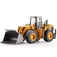 thumbnail image 2 of Camión cargador de cuatro ruedas fundido a escala 1/40, juguete, equipo de construcción de Metal, modelos de Bulldozer para niños, 2 of 5
