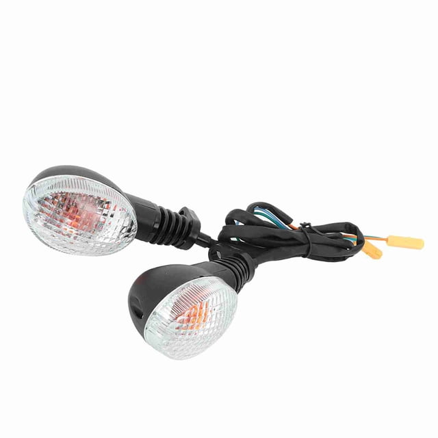 Lámpara de luz de señal de giro compatible con la modificación de motocicleta Kawasaki Para Ninja 250 (blanco y negro)