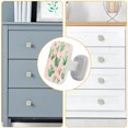 thumbnail image 4 of 4 Pieces Set Drawer Pulls Handle Square Wardrobe Cabinet Knobs with Stainless Steel Screws Furniture Kitchen Decor, 4 of 5