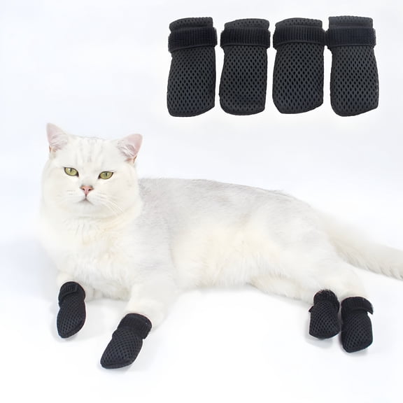 TELOLY Cat Shoes Protective for Home Adjustable
