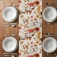 thumbnail image 4 of Table Runner 72 Inches Long for Kitchen Dining, Red Mushrooms Dresser Scarf Farmhouse, Dining Table Decorations for Wedding/Parties, Elegant Pastoral Botanical Rustic 13 x 72 In, 4 of 8