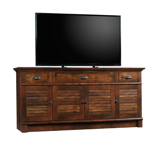 Sauder Harbor View TV Stand for TVs up to 70", Curado Cherry Finish