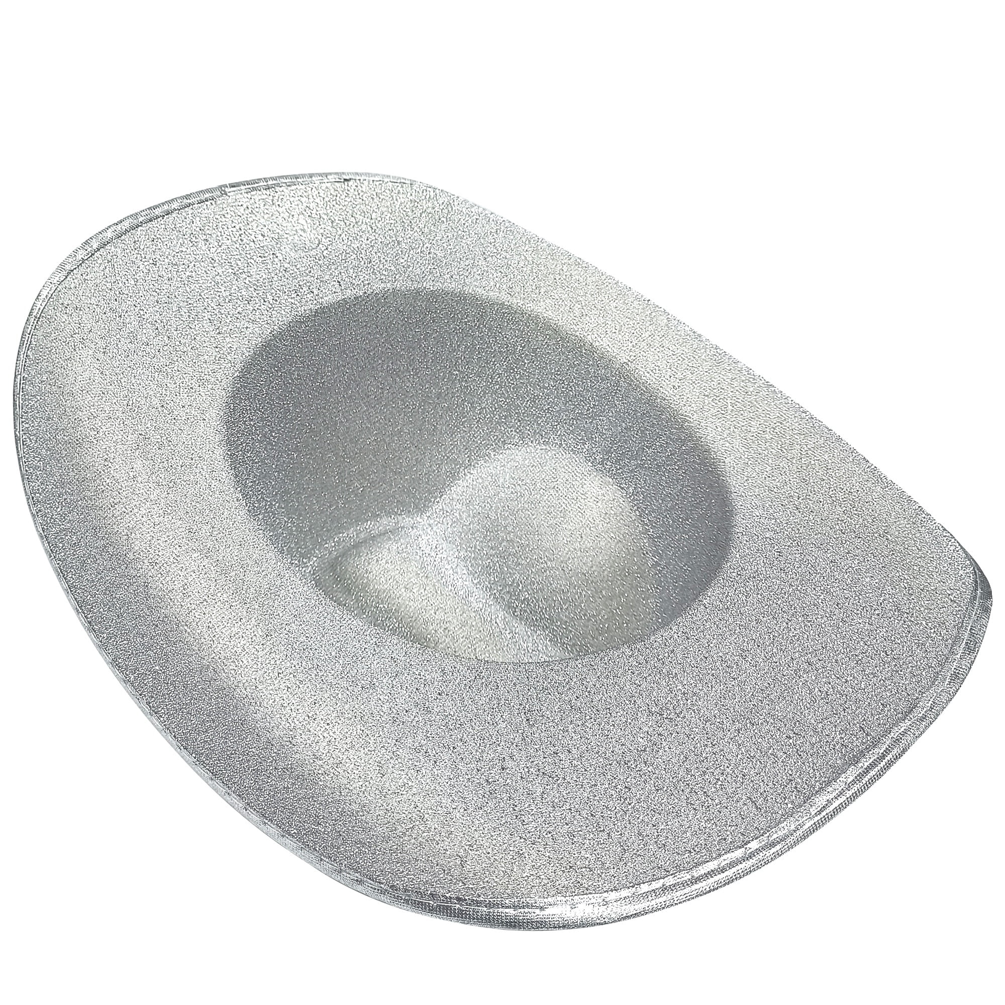 Disco Cowboy Hat Costume Accessory for Adults, Silver, Halloween by Way To Celebrate