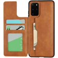 thumbnail image 3 of Galaxy S20 Plus Luxury PU Leather Case,Credit Card Holder,Cash Slots,Stand Function Soft TPU Back Wallet Case Flip Wrist Strap Multi-Function Durable Case for Samsung Galaxy S20 Plus 6.7",Khaki, 3 of 13