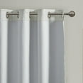 thumbnail image 5 of SunSmart Amelia Knitted Damask Jacquard Blackout Grommet Curtain Panel, 50"W x 108"L, White, 5 of 5