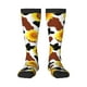 thumbnail image 1 of Fotbe Cow Print Sunflower Calcetas Divertidas Estampadas para Hombre y Mujer, Calcetas de Algodón hasta la Rodilla para Caminar, Correr, Enfermería y Embarazo, 1 of 6