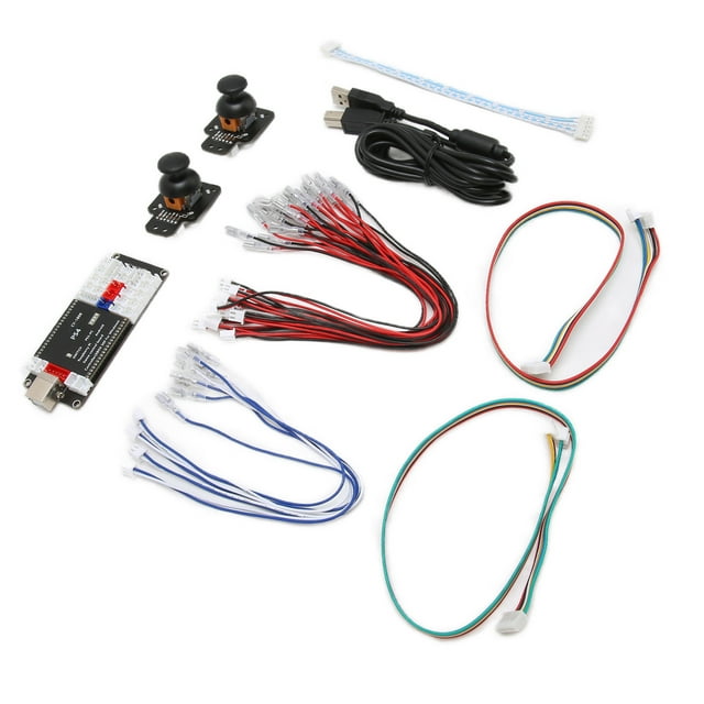 Codificador USB Delay Arcade con Cable de datos USB y cables tablero de control de juego DIY con Sensor de Joystick analógico 3D para ANGGREK Otros