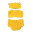 thumbnail image 2 of Armarillo Dulce Banda Estomacal + Ropa Interior + Sombrero para 10 '' - 11 '' Nebworn Baby Muñeca, 2 of 7