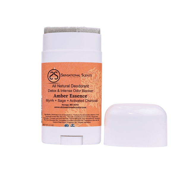 Skinsational Scent All-Natural Deodorant-Aluminum Free- Baking Soda Free: Amber Essence