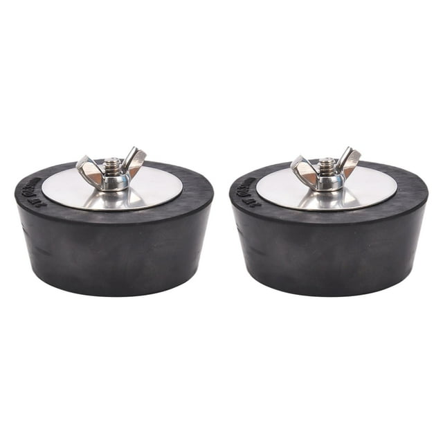 2 tapones para skimmer de piscina sobre el suelo, protección contra congelamiento, repuesto de tapón de tubería de invierno para presión de 63 mm