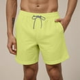 thumbnail image 2 of Ramiter Mens Swimsuit Mens Swim Trunks with Compression Liner Stretch Beach Shorts Quick Dry with Pockets Board Shorts(Green,M), 2 of 9