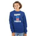 thumbnail image 3 of Happy Fourth of July American Patriot Long Sleeve TShirt Men Women Brisco Brands S, 3 of 6