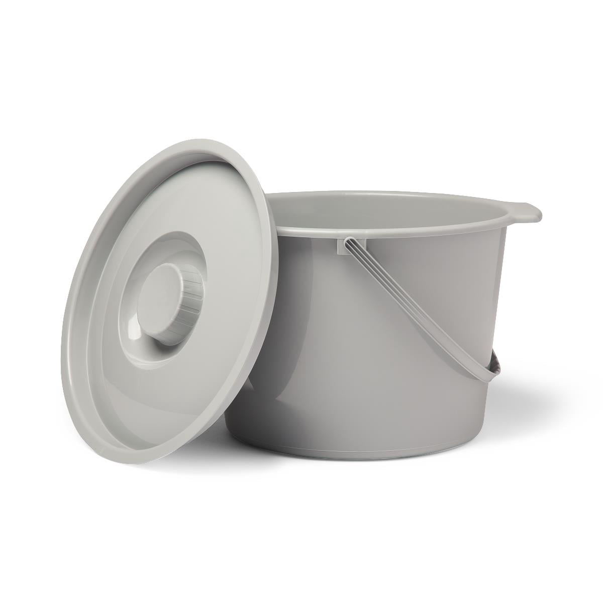 Medline Commode Bucket with Lid and Handle Case